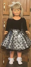 Beautiful Name Brand Black & Silver Dress Size 2T girls
