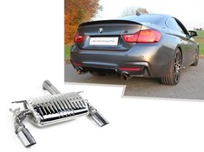 Eisenmann Edelstahl Duplex Sportauspuff BMW 4er 435i F32 F33 F36 je 1x90mm rund