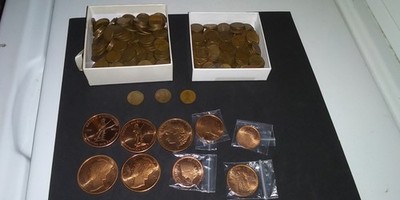 350 Wheat Pennies With Pre 1982 Penny Lot 1oz Copper Round 2nd Amendment 2011