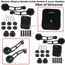2 Set Of Universal Electric Window Handle Crank Switch Lever Handles Aluminium