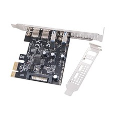 PCI Express to USB PCIE Adapter Card Supports 4 Port 2 USB-A and 2 USB-C 