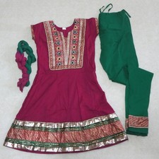 Women salwar Kameez Dress Kurti Pants Scarf 3 pcs Kurta