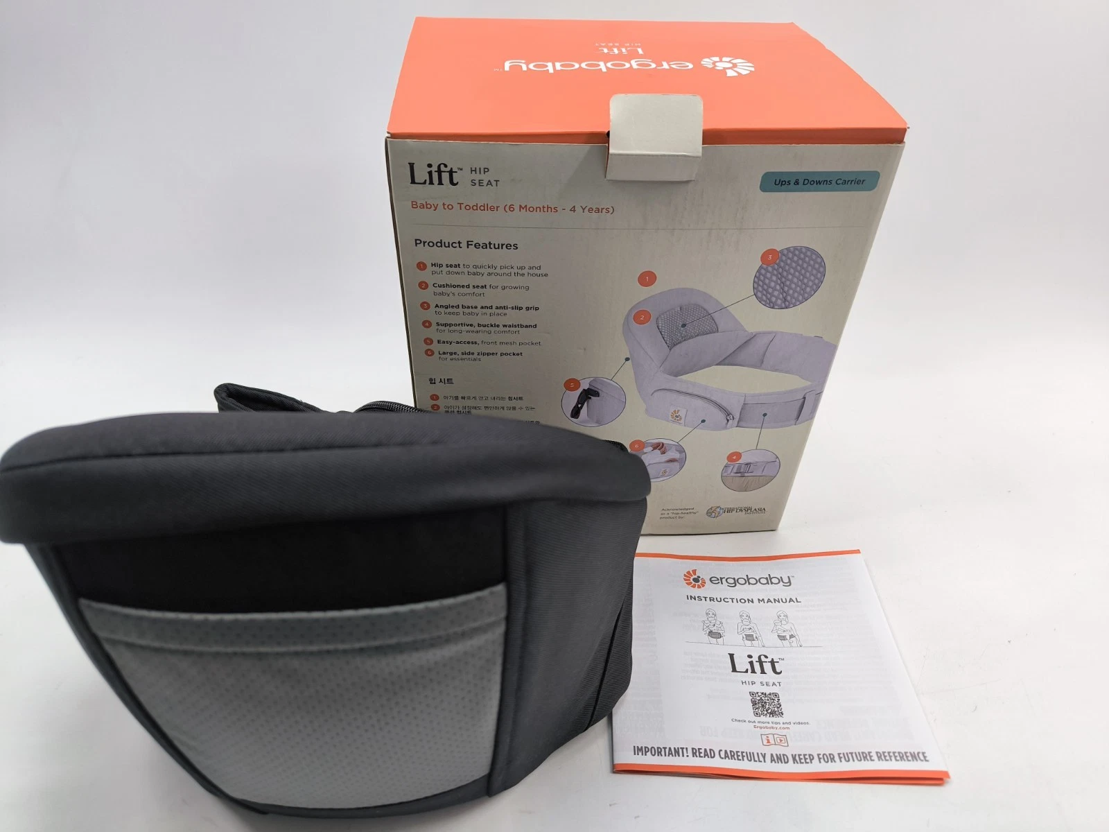 Ergobaby lift hip seat baby carrier for babies and toddlers 6-48 months black
Opens in a new window