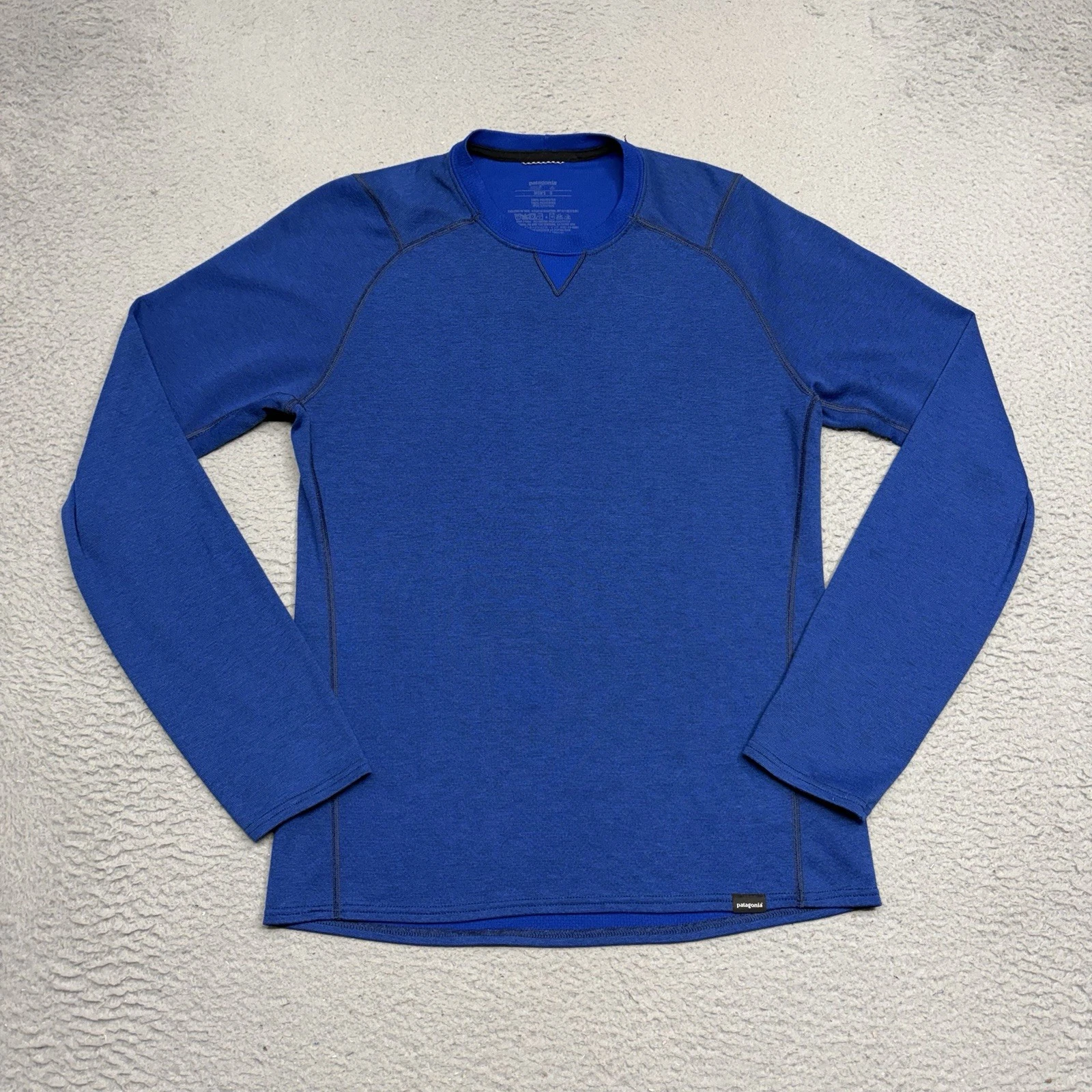 Patagonia Capilene 3 Midweight Shirt Men Small Blue Long Sleeve Outdoor Hiking