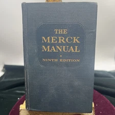 1956 9th Edition Merck Manual Of Diagnosis & Therapy Merck & Co Rahway NJ