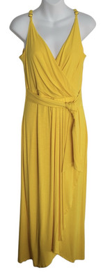 yellow dress white house black market Mock Neck Knit Lace Midi Dress