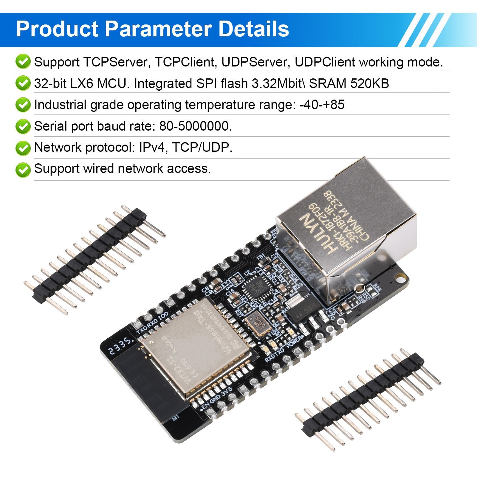 WT32-ETH01 module série vers Ethernet pour résoudre les pertes de signal WiFi