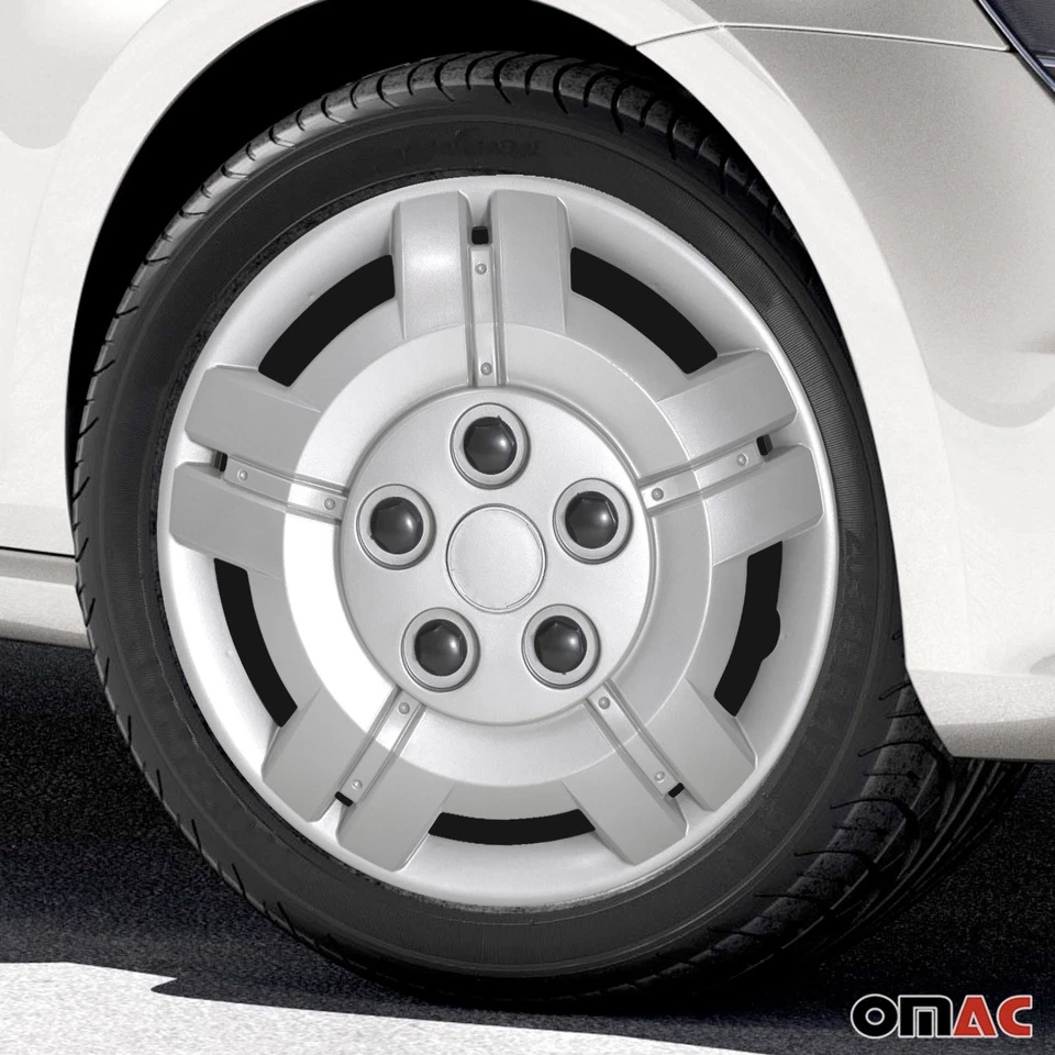 16" Wheel Rim Covers Hubcaps for VW Silver Gray - Image 2 of 4