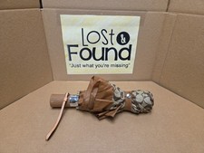 Coach Signature Khaki / Saddle Mini UV Protection Umbrella