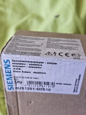 Siemens 8US1251-5DS10 BUSBAR ADAPTER S00, 25A, 60MM SCREW — Circuit Breakers & Fuses