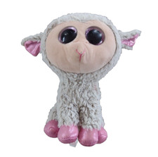 Ty Beanie Boos DIXIE the Easter Lamb Sparkle Purple Eyes Gray 9"