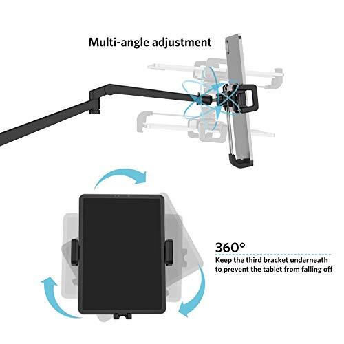 Tablet Bodenständer, 360 Grad drehbar mit höhenverstellbarem Ständer - Bild 6 von 7