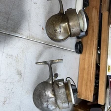 Vintage Airex Bache Brown Spinster two Model 6 Spinning Reel