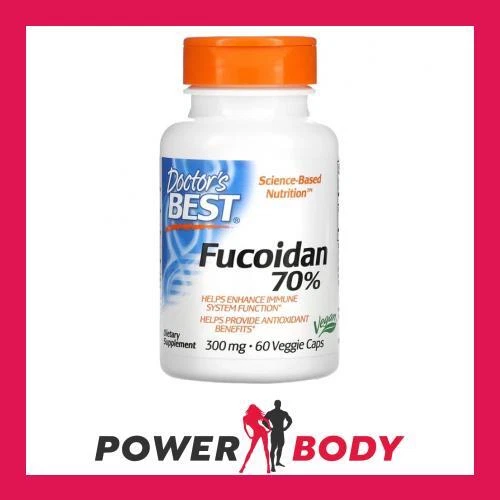 Doctor's Best - Fucoidan 70%, 300mg - 60 vcaps