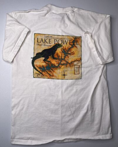 Vintage 90s Lake Powell Iguana Utah Arizona T-Shi… - image 1
