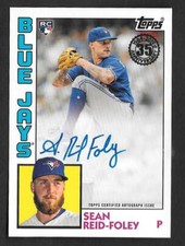 2019 Topps 1 SEAN REID-FOLEY RC 1984 Topps Auto AUTOGRAPH - BLUE JAYS- #84A-SR