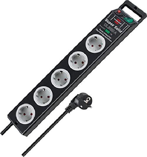 Brennenstuhl 1153380315 2.5m Nero, Grigio protezione da sovraccarico