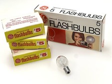 GE No.5 Flashbulbs Single Use Incandescent 12 Bulbs NOS