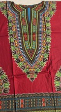 Unisex African Ethnic Dashiki 2 Pocket Indian Cotton Tunic Shirt Size S- to XL