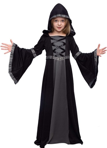 Spooktacular Creations Hooded Robe Costume for Girls Halloween Role-Playing - Picture 3 of 5
