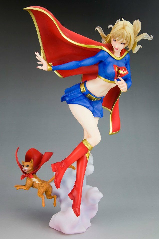 SUPERGIRL w Cat KOTOBUKIYA BISHOUJO FIGURE STATUE ~ New in