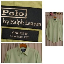 Polo By Ralph Lauren Andrew Classic Fit Men's Long Sleeve Shirt Size 16 34/35