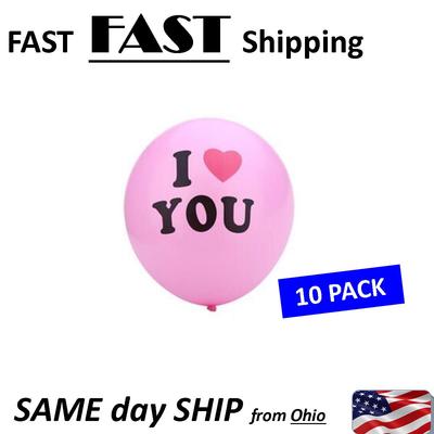 10PCS --- '' i love you '' balloons ------ sweetest day / valentine day or any ??