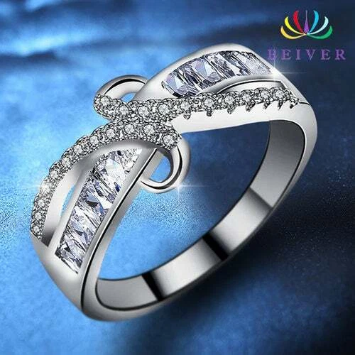 Engagement Wedding 925 sterling Silver Rings For Men Women Black Agate and  Clear CZ Fashion Jewelry