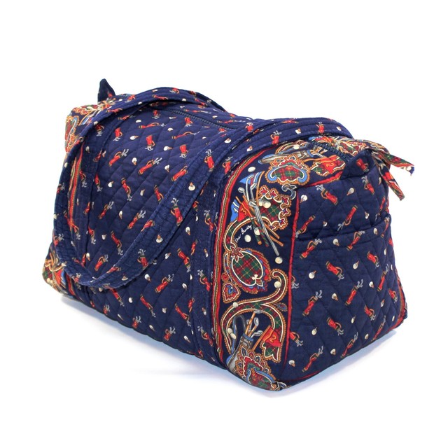 VERA BRADLEY Navy Blue Golf Duffel Bag, Retired Travel Overnight