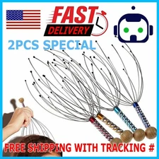 2PCS Head Massager Scratcher Neck Massage Scalp Relax Calm Stress Relief Octopus