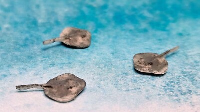 3x Stachelrochen 1/87 H0 Fisch Tier Wasser Meer Sea World Aquarium Dekoration HO