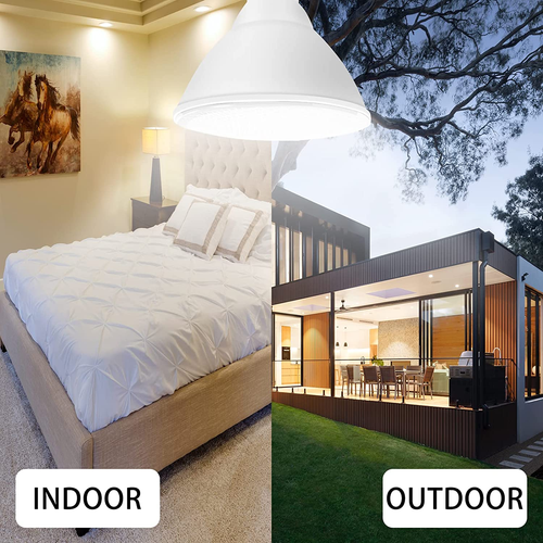 PAR38 LED Outdoor Flood Light Bulbs 2 Pack，Dimmable 20W(200W Equivalent) E26 Bas - Bild 4 von 12