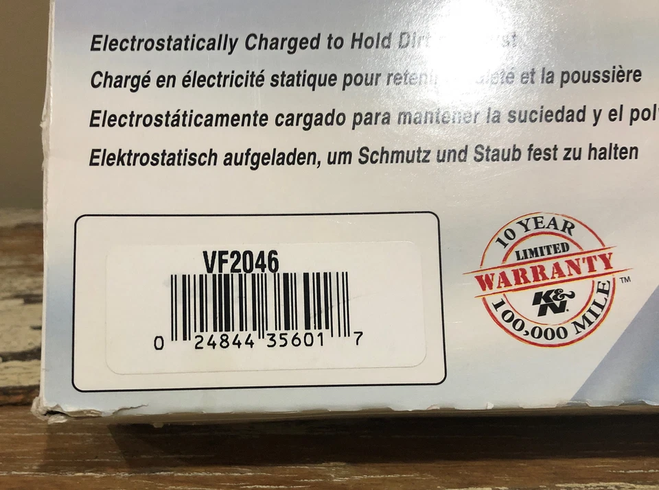 Filtro de aire de cabina K & N VF2046 GM Uplander Venture Terraza Aztek Rendezvou relé Foto 4 de 4
