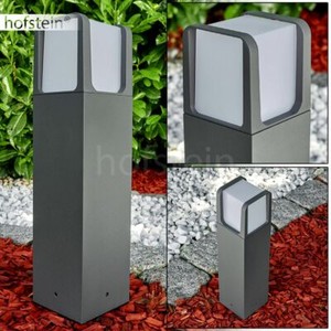 Sockelleuchte Garten Wege Poller Beleuchtung Anthrazit Aussen Steh Lampe Leuchte Ebay