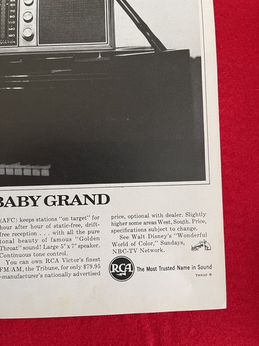 Vintage 1963 RCA Victor Tribune FM/AM Radio Print Ad - Picture 2 of 7