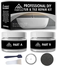White Porcelain Repair Kit, Fiberglass Tub Repair for Sink, Shower, Countertop,