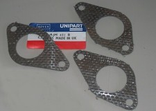 EXHAUST MANIFOLD X 3 GASKETS     ROVER P6 2000 / 2200 NOS GENUINE PARTS