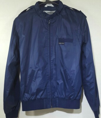 Vtg Members Only Womens Bomber Jacket Blue Cafe Racer 80s Retro Size 18