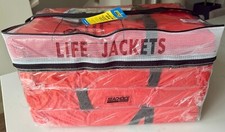 Seachoice Life Vest Type II PFD USCG Approved Orange Adult Boating Safety 4-Pack