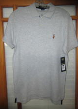 U.S. Polo ASSN. Polo Shirt Gray Luxury Feel NEW XS, M, 2XL