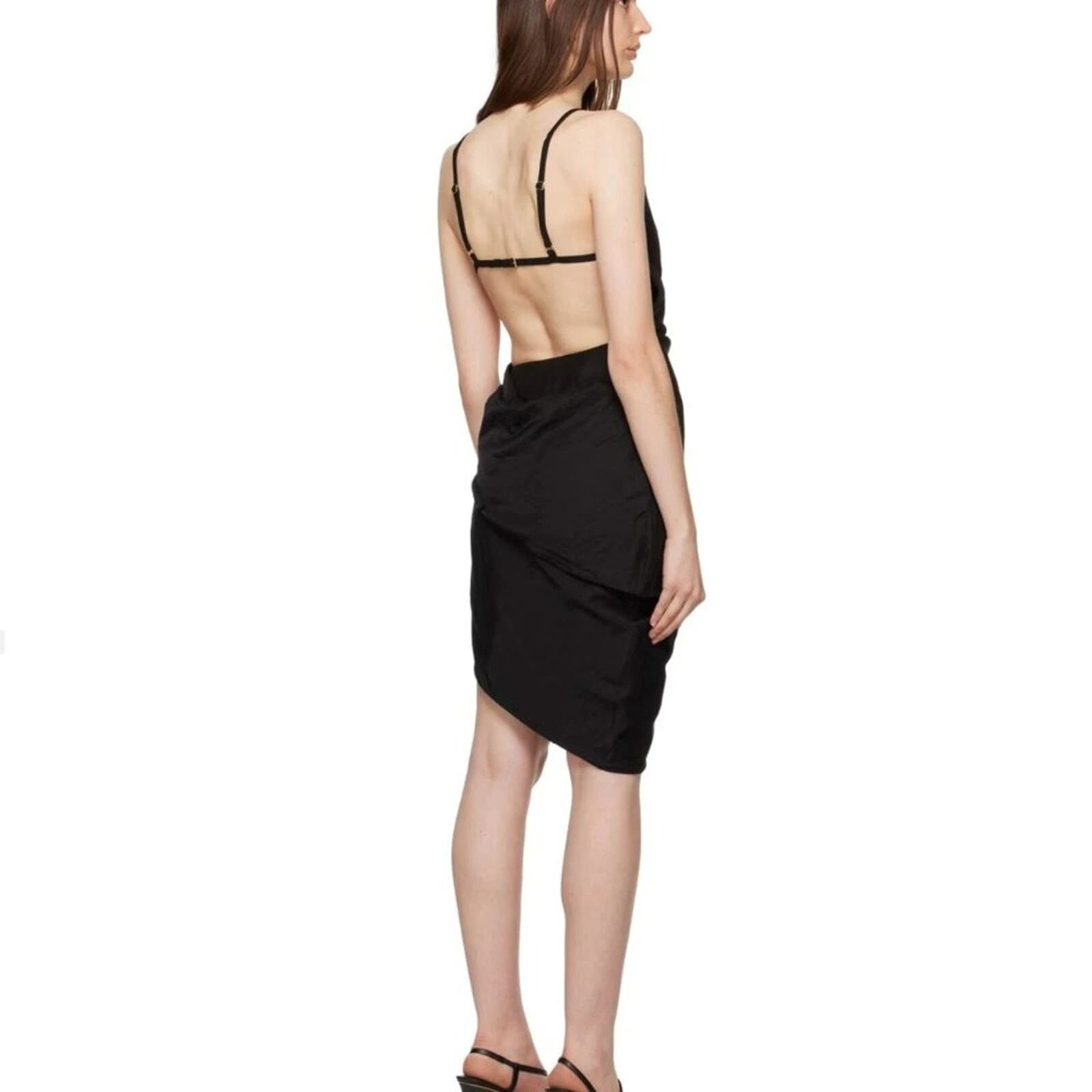 Minidress Jacquemus Black Le Paper La Robe Saudade