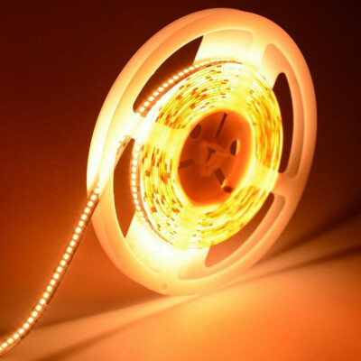 16.4FT 2835 SMD Bright Cool Warm White 1200 LED Strip Light Non-Waterproof 10mm