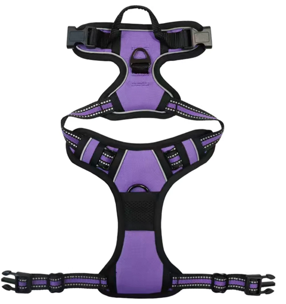 Dog Harness & Training Leash No Pull Control Adjustable Large Handle Heavy Duty