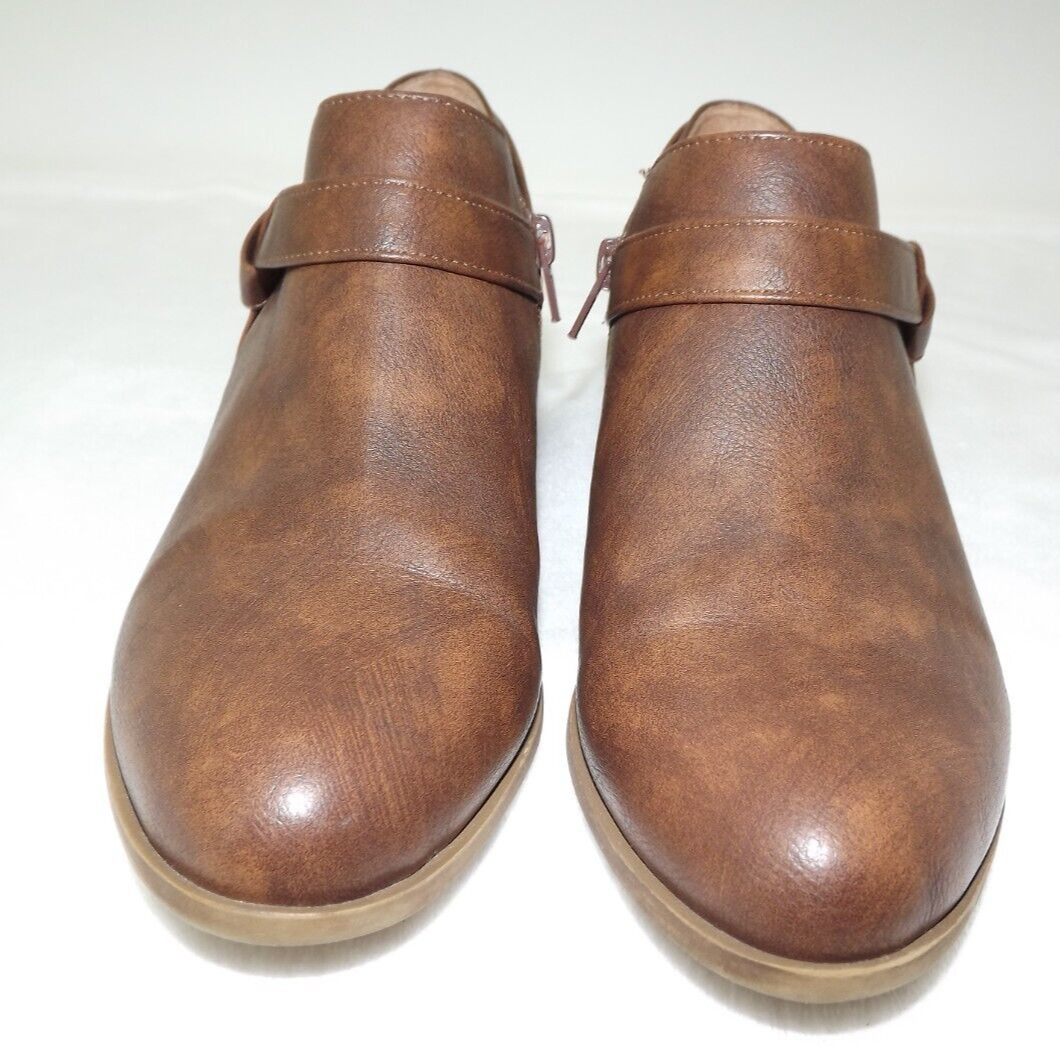 Women's LifeStride Arden Velocity Flex Brown Ankle Booties Brown 9M GUC