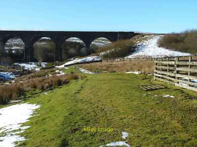 Photo 12x8 Four arches Garsdale Head Of the five-arch Lunds viaduct that c c2013