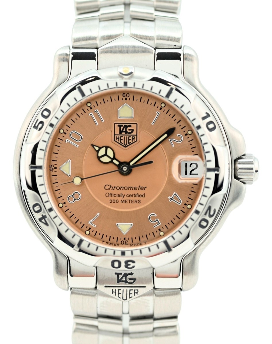 Midsize 35mm Tag Heuer 6000 Series Auto Copper Chronometer Watch