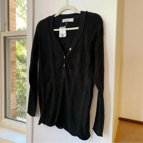 NWT Free People Beach Oasis Set Black Crop Cardigan Sweater Shorts 2 Piece Sz XS - Picture 7 of 14
