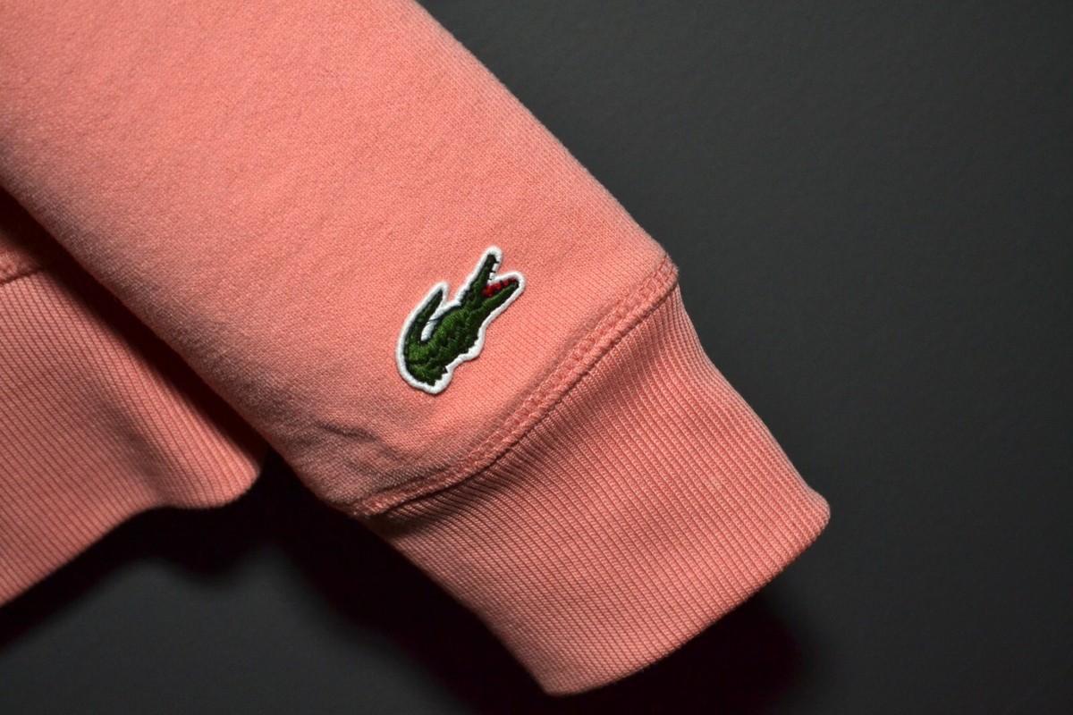 Lacoste x Peanuts Collaboration Characters Pink Sweatshirt Jumper