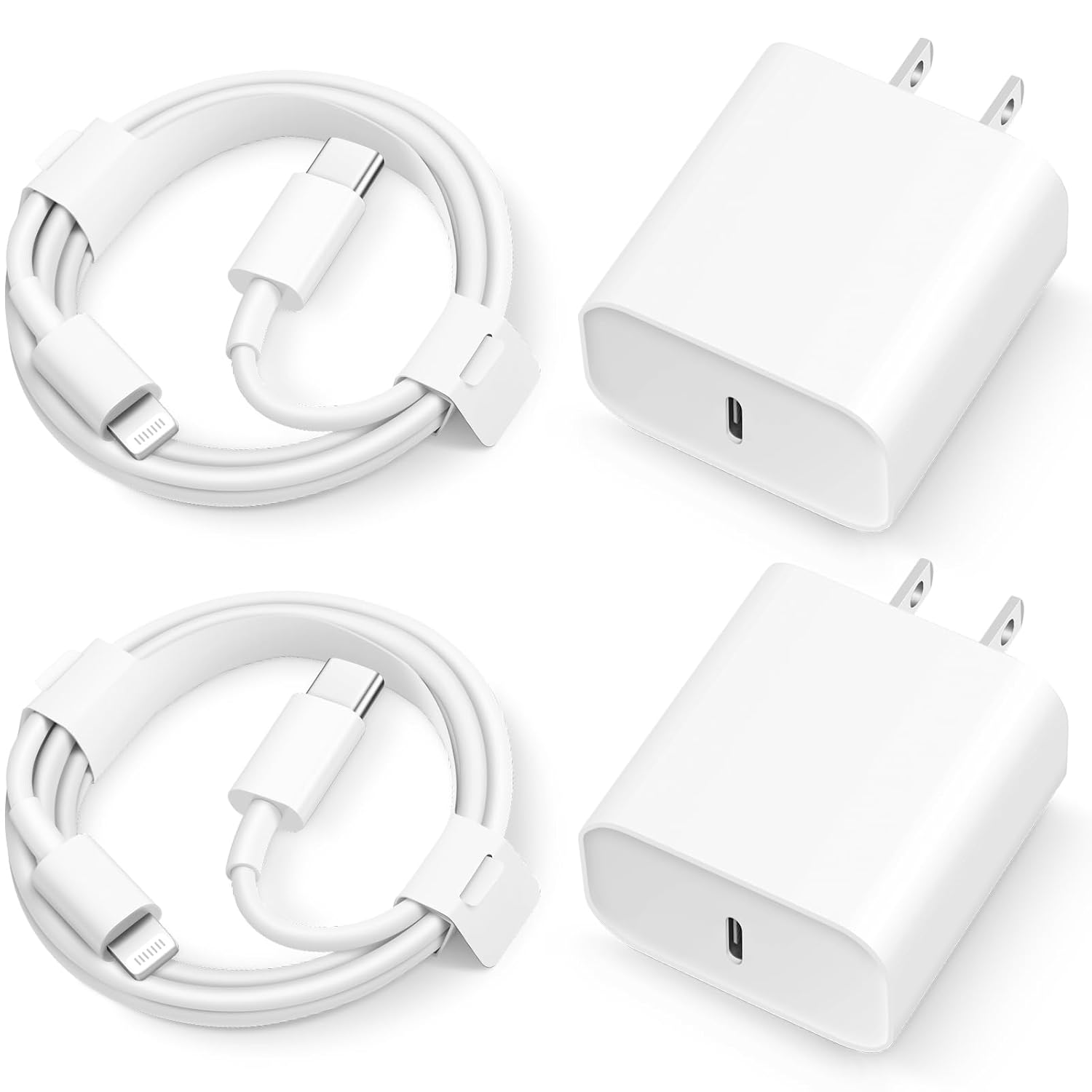 iPhone 14 13 12 11 Fast 20W USB-C Wall Charger [2-Pack]-image