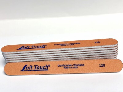 Soft Touch Nail File Pink Mylar 120/120 (10 Pcs)